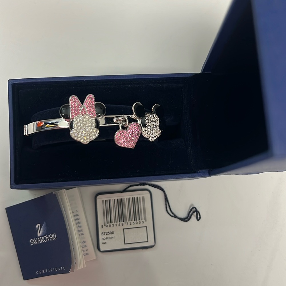 Swarovski Mickey and Minnie Mouse Bangle💎